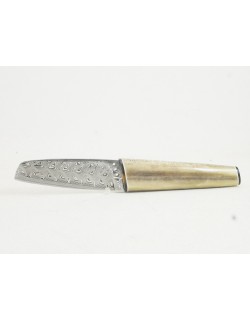 Couteau droit lame Damas , Marlin et Ecaille