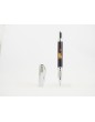 Stylo Roller Ecaille et chrome