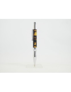 Stylo bille Ecaille et chrome